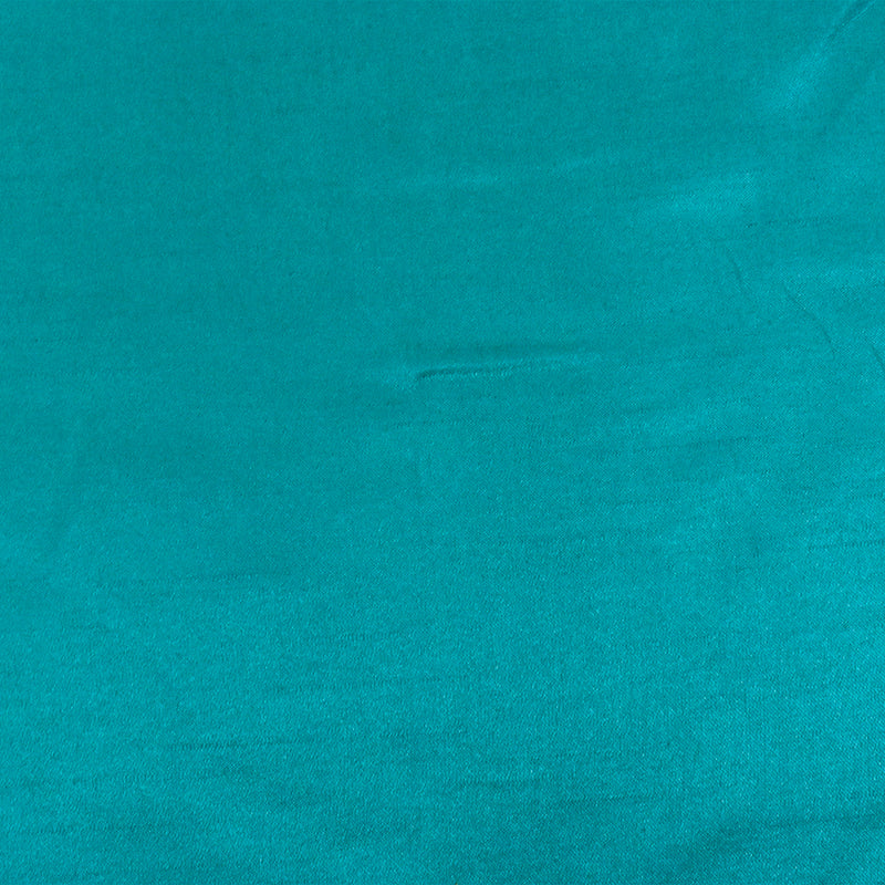 Crystal Teal Solid Poly Antique Satin Woven Fabric