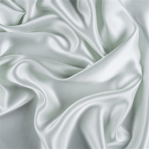 Runway Silks Pale Mint Silk Charmeuse Fabric - Reorderable