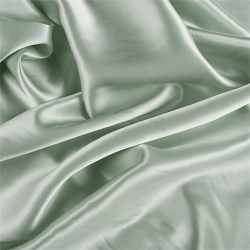 Runway Silks Sage Green Silk Charmeuse Fabric - Reorderable