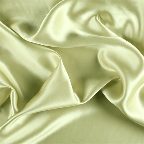 Runway Silks Peridot Silk Charmeuse Fabric - Reorderable