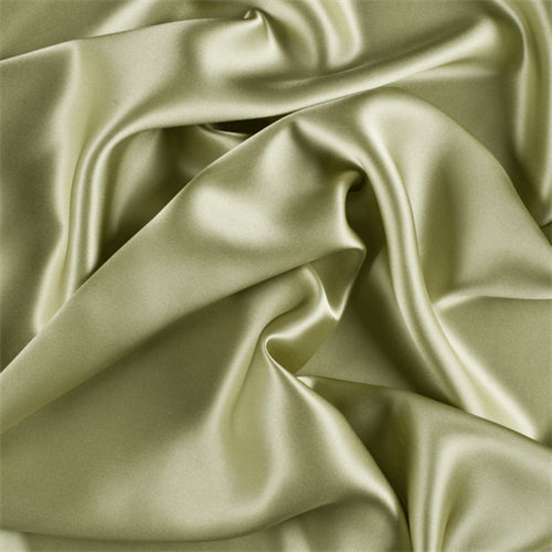 Runway Silks Celery Silk Charmeuse Fabric - Reorderable