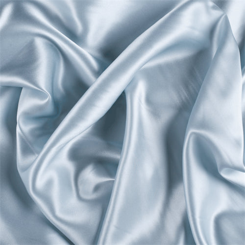 Runway Silks Pale Blue -Green Silk Charmeuse Fabric - Reorderable