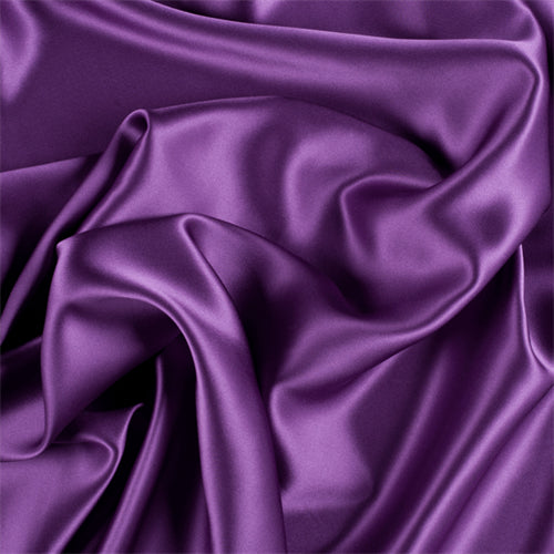 Runway Silks Violet Silk Charmeuse Fabric - Reorderable