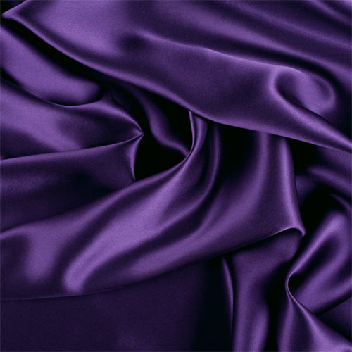 Runway Silks Purple Silk Charmeuse Fabric - Reorderable