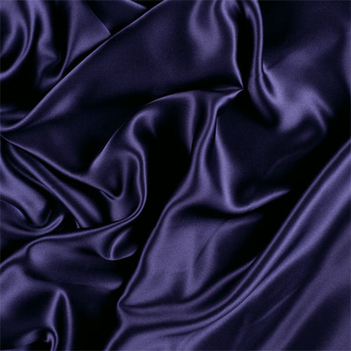 Runway Silks Dark Purple Silk Charmeuse Fabric - Reorderable