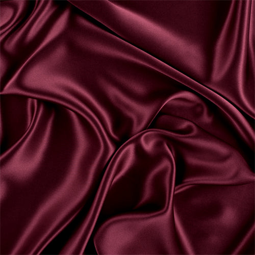 Runway Silks Dark Brick Red Silk Charmeuse Fabric - Reorderable