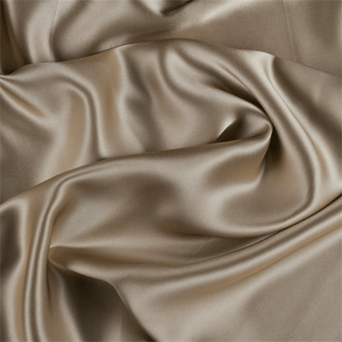 Runway Silks Bronze Silk Charmeuse Fabric - Reorderable