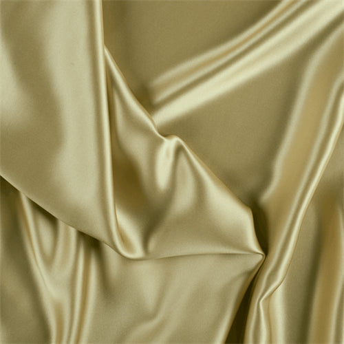 Runway Silks Gold Silk Charmeuse Fabric - Reorderable