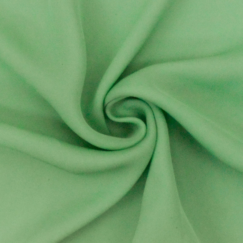2 7/8 YD PC-Clean Green Solid Silk Georgette Woven Fabric