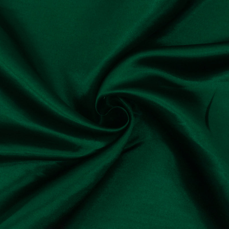 Queen Green Solid Poly Antique Satin Woven Fabric