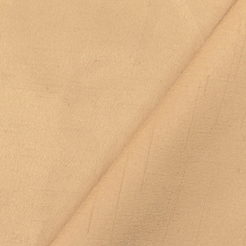 Pie Beige Solid Poly Antique Satin Woven Fabric