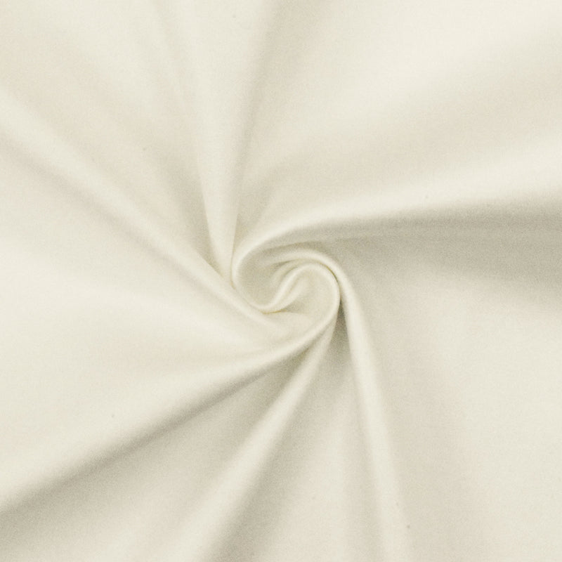 Star Ivory Solid Satin-Like Stretch Double Knit Fabric