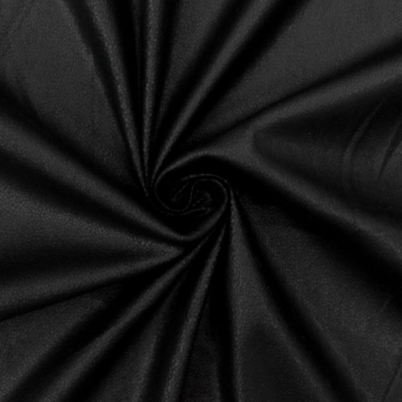 Fantastic Black Texture Pleather Texture Printed Knit Fabric