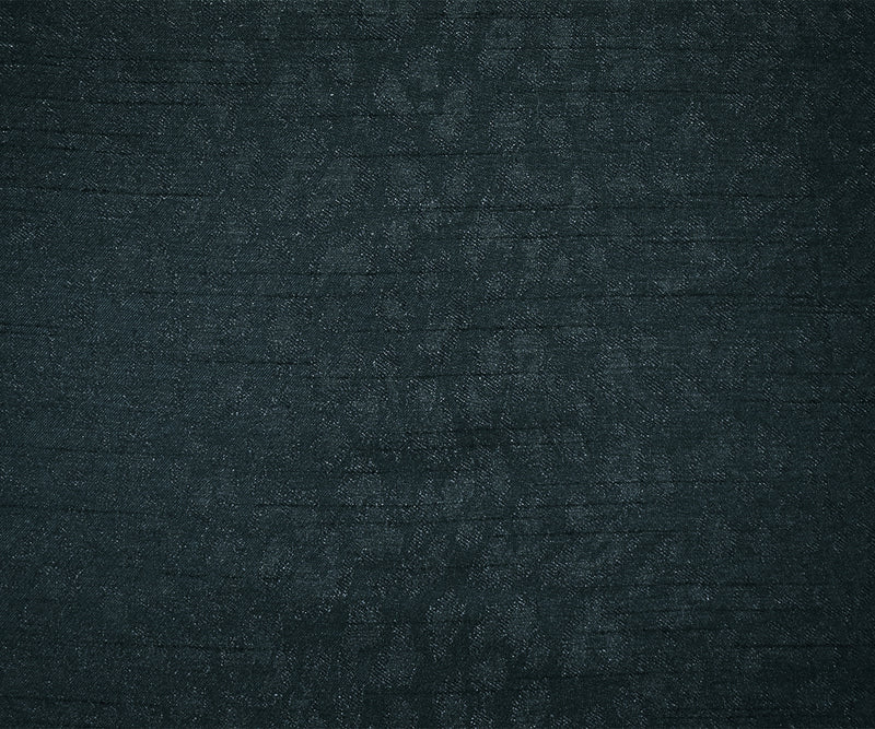 Deep Navy-Green Poly Cheetah Semi-Sheer Jacquard Woven Fabric