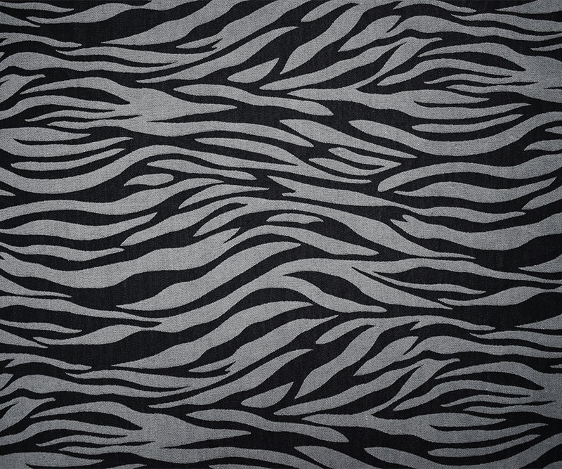 Black-White Rayon-Poly Dot Damask Woven Fabric