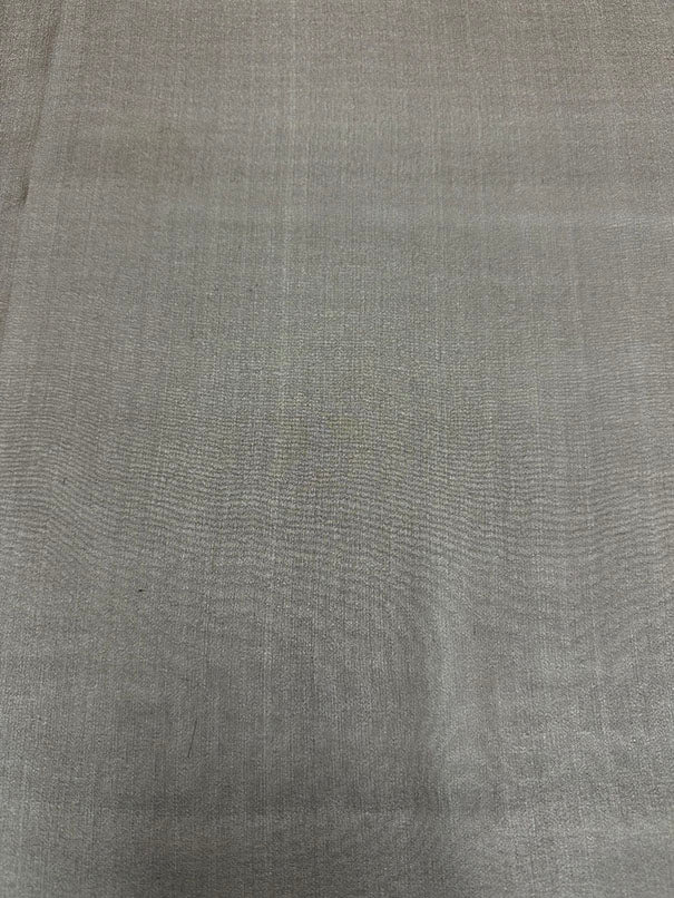 Brown Woven Silk Chiffon Fabric