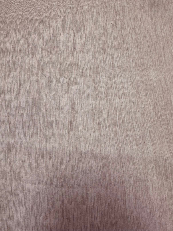 3 3/8 YD PC-Light Brown Woven Crinkled Silk Chiffon Fabric