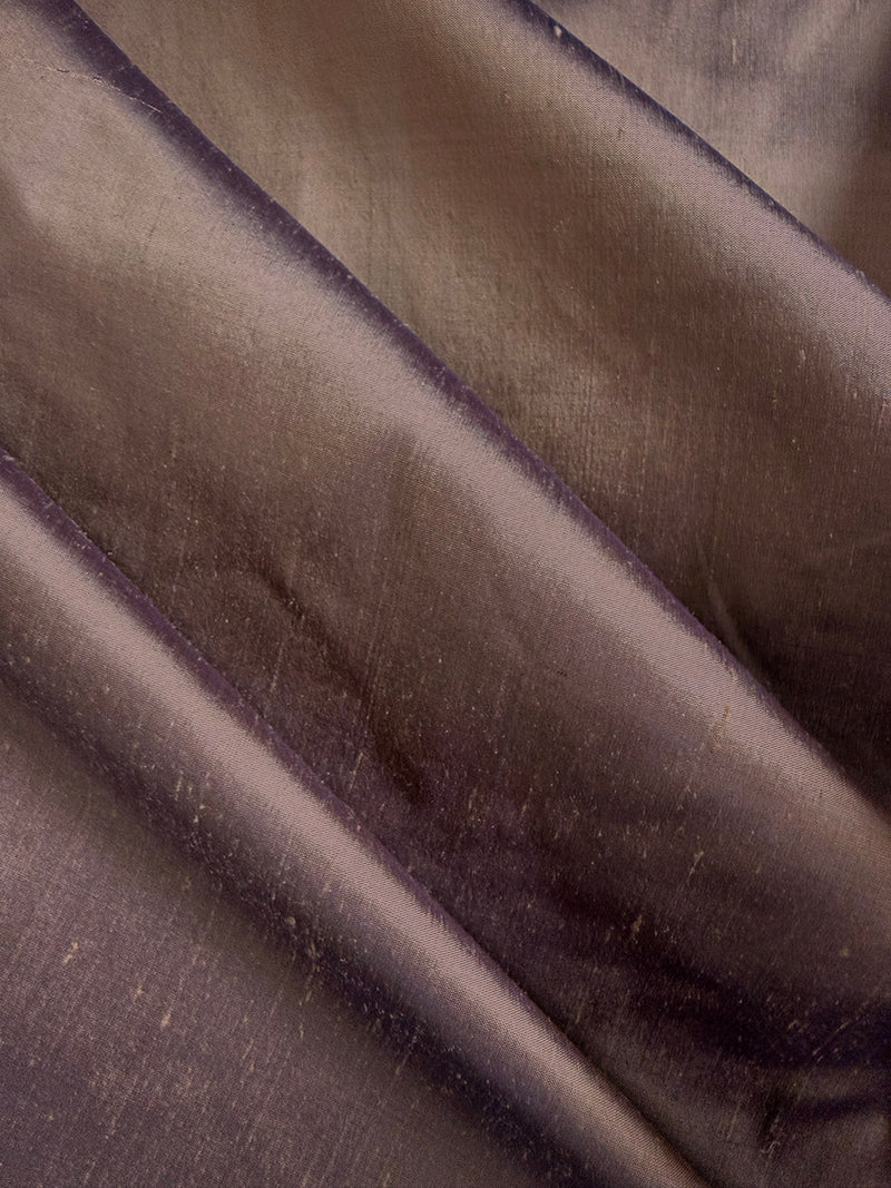 Iridescent Dark Gold Silk Dupioni Fabric