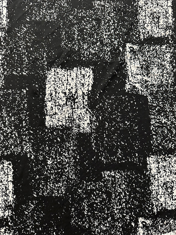 2 YD PC-White Noise ITY Jersey Knit Fabric