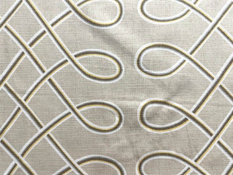 Beige Loop Cotton Linen Drapery Fabric