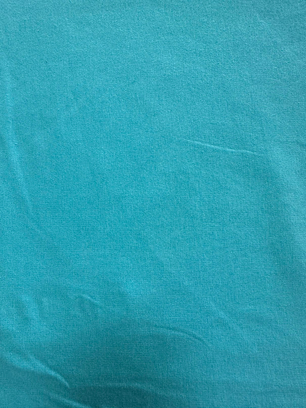 2 1/4 YD PC-Turquoise French Terry Knit Fabric