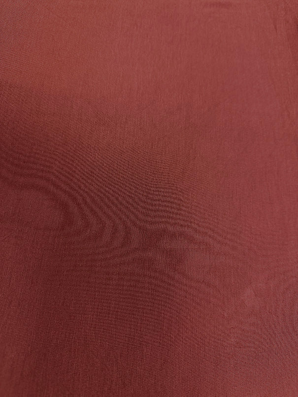 3 YD PC-Rust Solid Rayon Spandex Jersey Knit Fabric