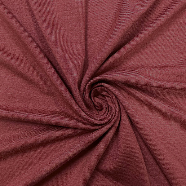 3 YD PC-Rust Solid Rayon Spandex Jersey Knit Fabric