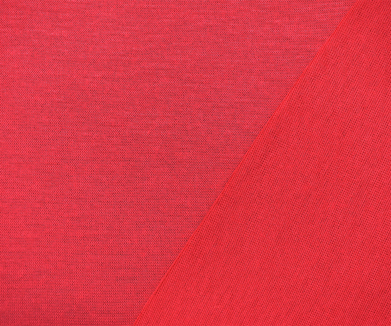 Red Rayon Stretch Spandex Semi Sheer Solid Jersey Knit Fabric