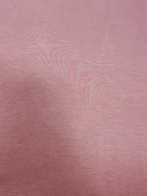 Pink Solid Rayon Spandex Jersey Knit Fabric