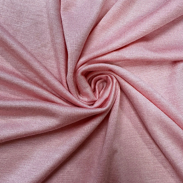 Pink Solid Rayon Spandex Jersey Knit Fabric