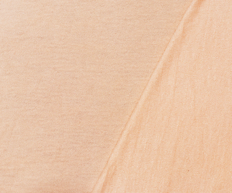 Light Peach Orange Rayon Semi-Sheer Stretch Jersey Knit Fabric