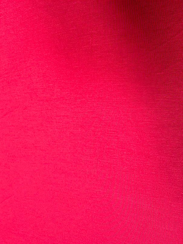 Dark Pink Solid Rayon Spandex Jersey Knit Fabric