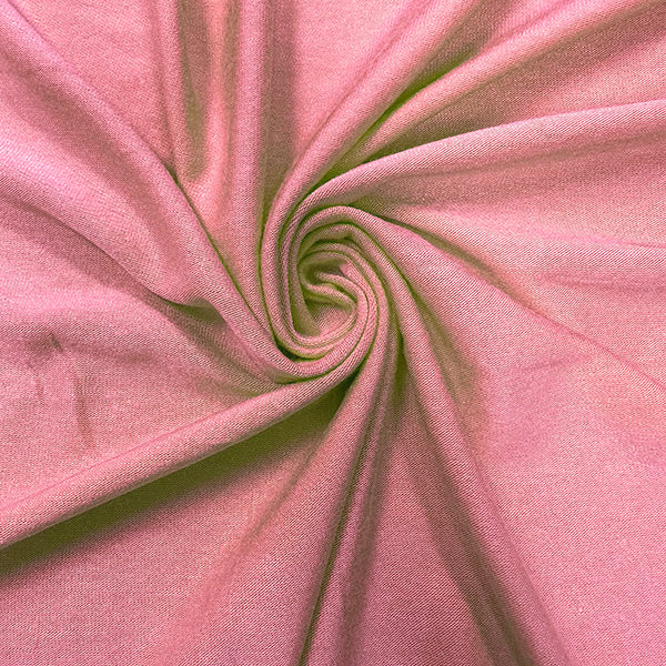 3 YD PC-Carnation Pink Solid Rayon Spandex Jersey Knit Fabric