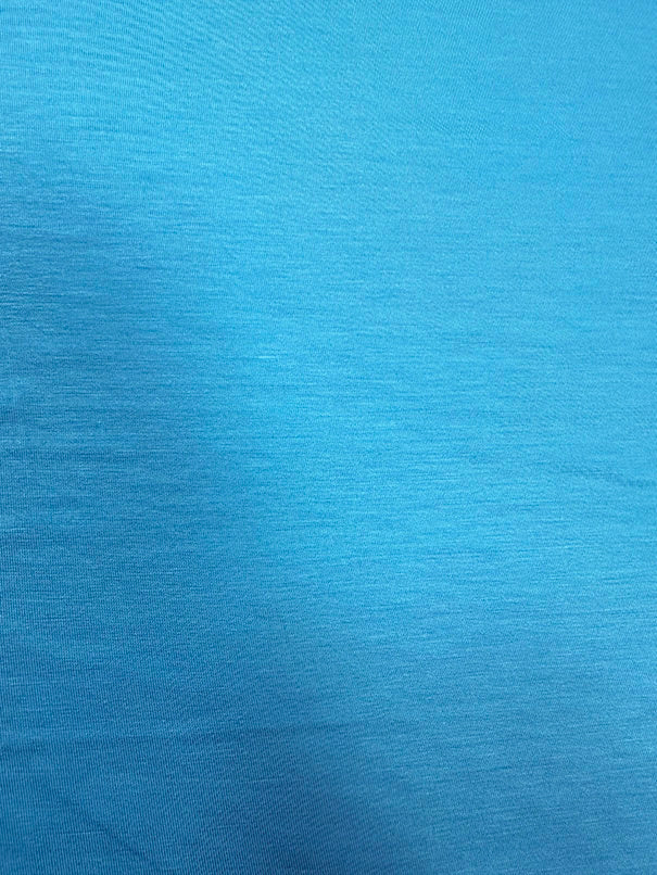 3 YD PC-Turquoise Solid Rayon Spandex Jersey Knit Fabric