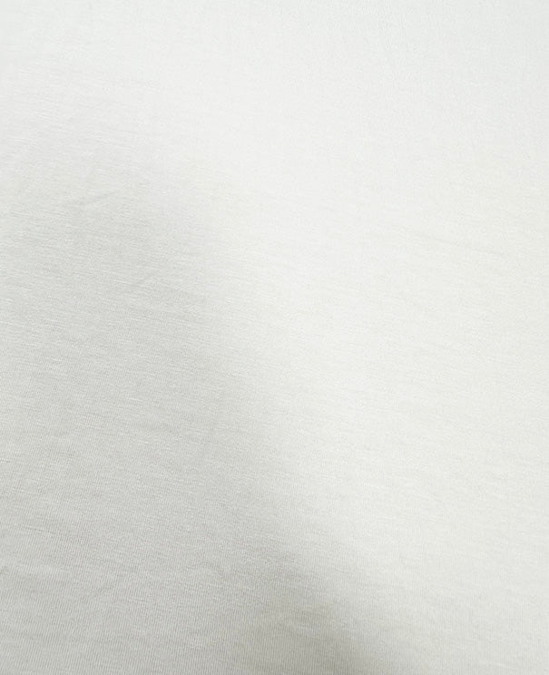 Off White Solid Rayon Spandex Jersey Knit Fabric