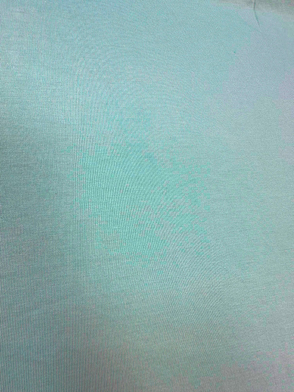 2 3/4 YD PC-Seafoam Green Solid Rayon Spandex Jersey Knit Fabric
