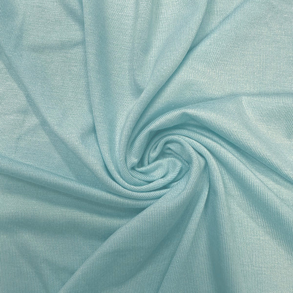 2 3/4 YD PC-Seafoam Green Solid Rayon Spandex Jersey Knit Fabric