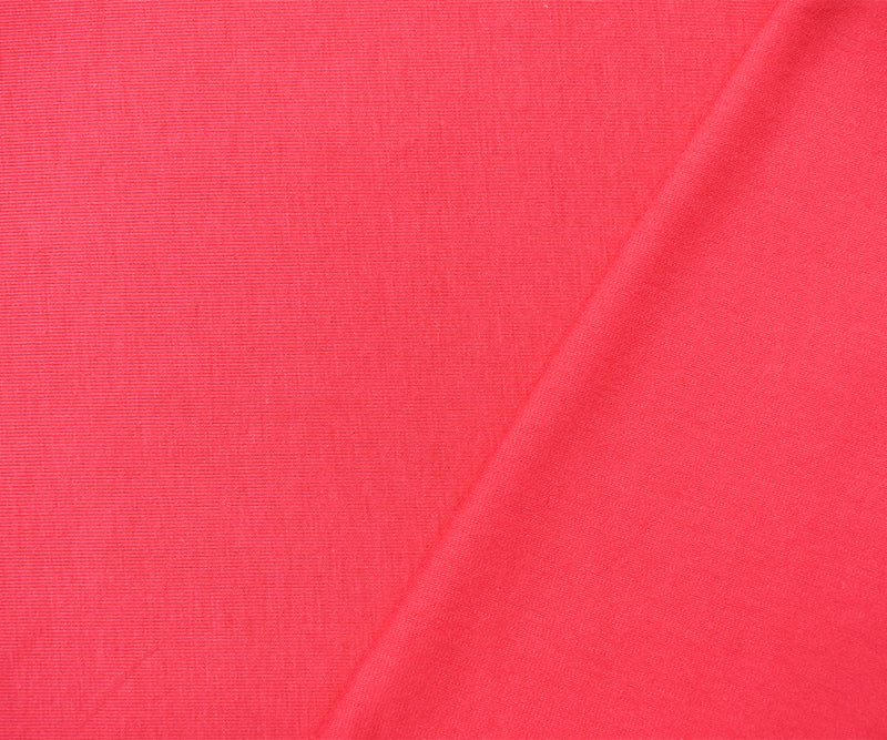Pink Cotton Stretch Spandex Solid Jersey Knit Fabric