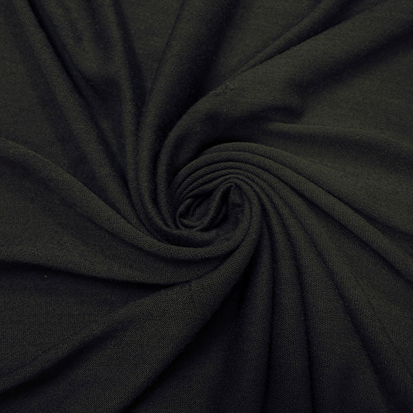 Dark Indigo Blue Solid Rayon Spandex Jersey Knit Fabric