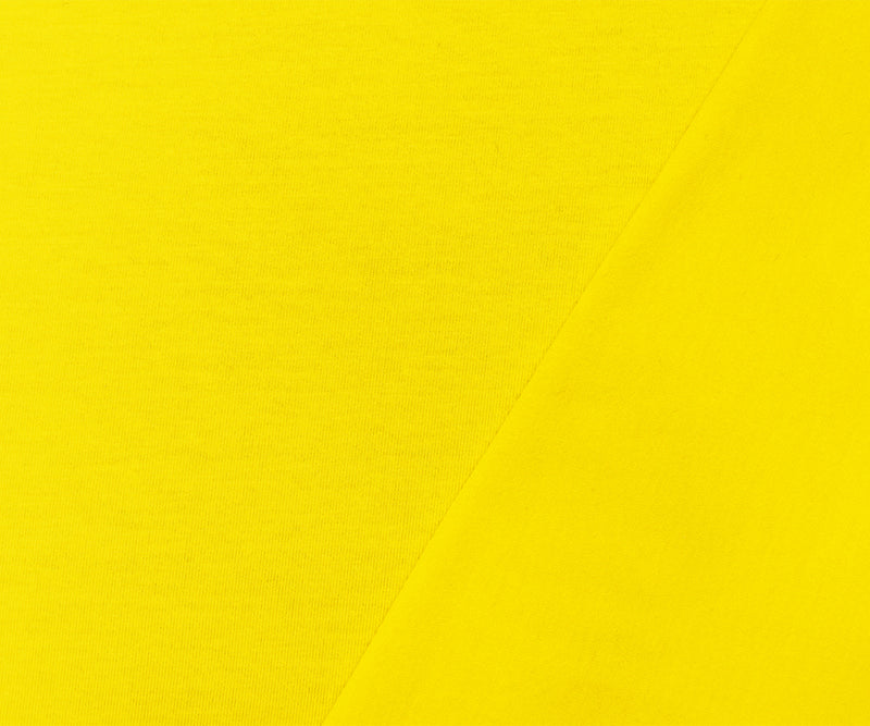 Yellow Cotton Stretch Spandex Solid Jersey Knit Fabric