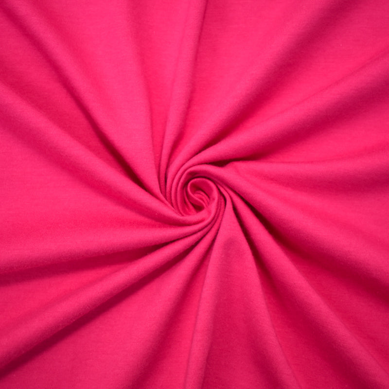 Pink Cotton Stretch Spandex Solid Jersey Knit Fabric