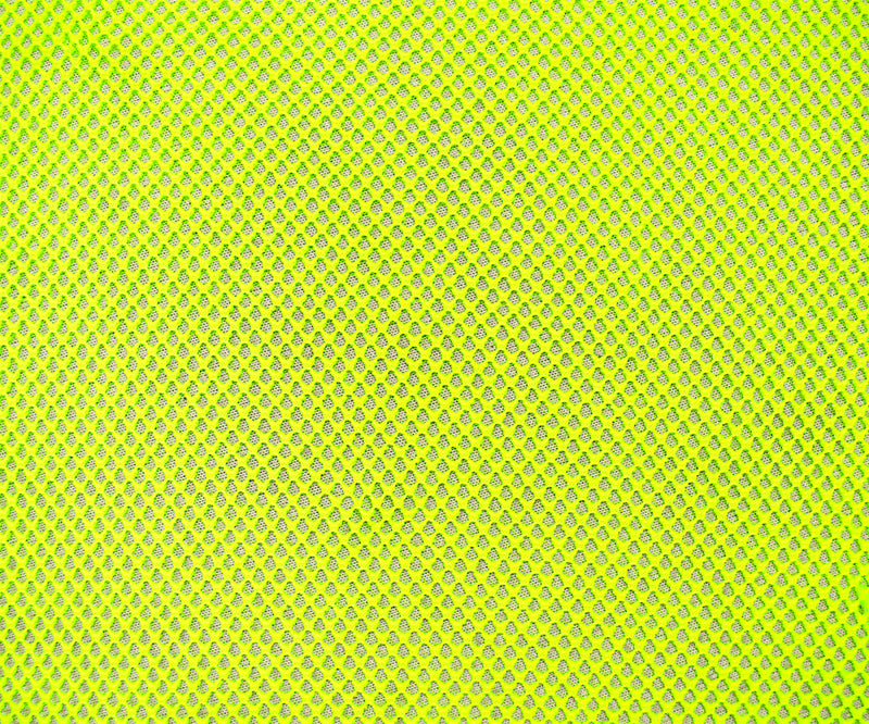 Yellow Poly Texture Athletic Mesh Knit Fabric