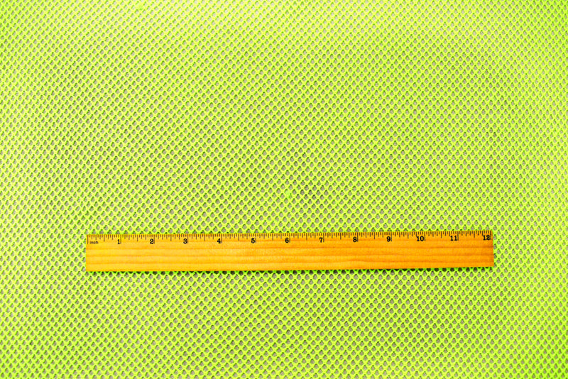 Yellow Poly Texture Athletic Mesh Knit Fabric