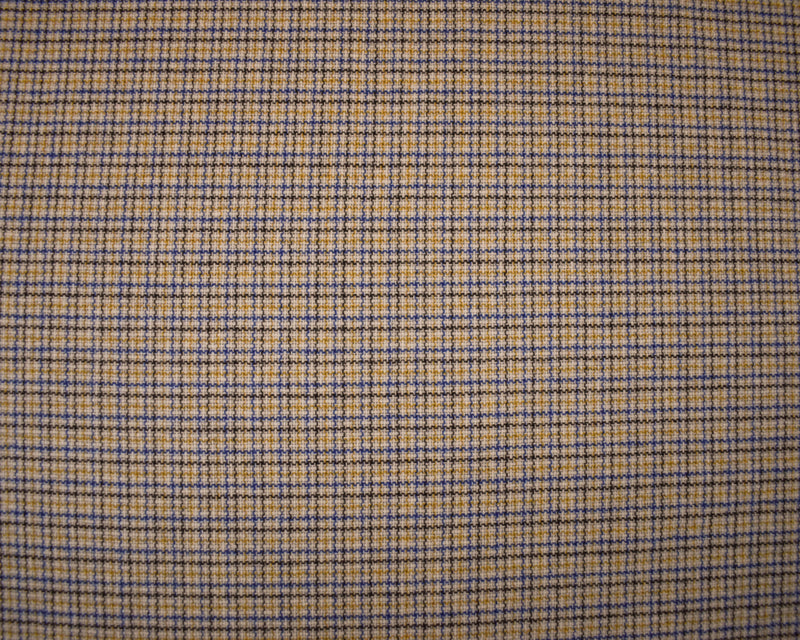 Gray-Blue-Multi Wool Blend Plaid Twill Jacketing Woven Fabric