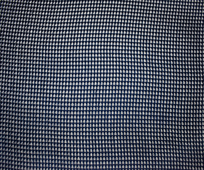 Blue Poly Texture Loopy 3D Knit Fabric