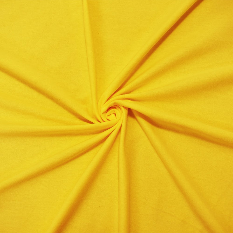 Yellow Cotton Stretch Spandex Jersey Knit Fabric