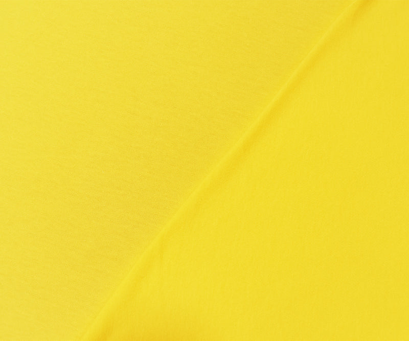 Yellow Cotton Stretch Spandex Jersey Knit Fabric