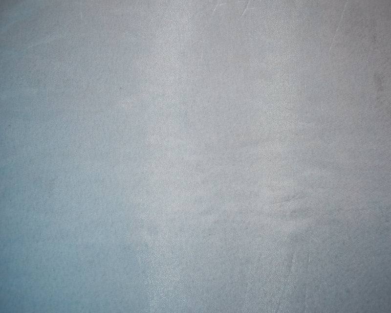 Blue Poly Solid Sparkle Organza Woven Fabric