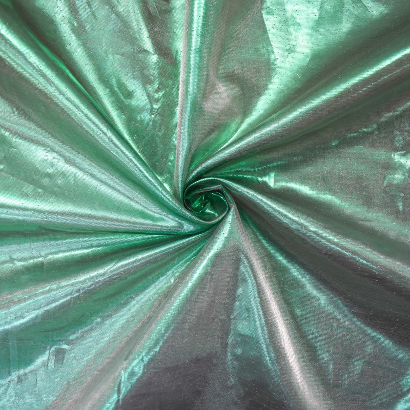 Green Nylon Hologram Sheer Woven Fabric