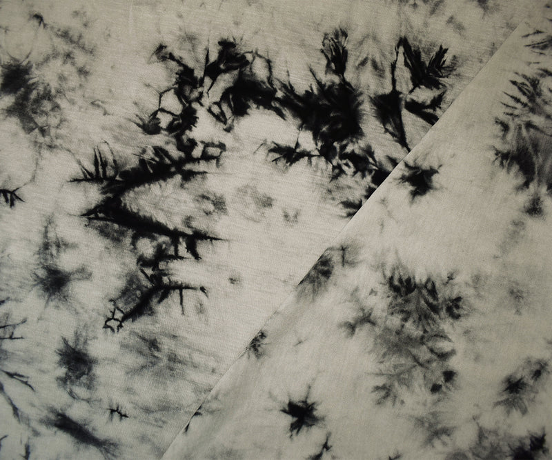 Gray-Multi Rayon Stretch Spandex Tie Dye Jersey Knit Fabric